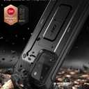 SUPCASE for Samsung Galaxy S20 Ultra Case with Screen Protector (Unicorn Beetle Pro), [Built-in Belt Clip & Stand] Full-Body Rugged Kickstand Protective Phone Case for Galaxy S20 Ultra 5G, Black