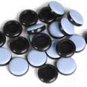 Furnigear Chair Glides Slides Teflon Chair Leg caps Best Furniture Sliders for Carpet, Chair Leg Floor Protectors 1-1/2 inch Round, 24 Pack