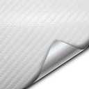 VVIVID XPO White Carbon Fiber Car Wrap Vinyl Roll with Air Release Technology (10ft x 5ft)