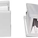 Compatible replacement pair (3 pieces) of split knobs for Lutron Skylark dimmers & fan control (WHITE)