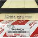 Toyota Genuine OEM Engine Air Filter 17801-F0020, Denso Made in USA