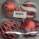 Christmas Ball Ornaments - Large Red 4.7" Shatterproof Tree Hanging Ornaments for Xmas, New Year, Wedding, Party & Holiday Indoor/Outdoor Decor