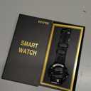 Smart Watch for Men Answer/Make Call for Android iPhone, 1.43" AMOLED HD Screen Mens Luxury Watch, 400mAh Heavy Duty Smartwatch Heart Rate Blood Oxygen Blood Pressure Sleep Monitor Pedometer, 2 Straps (Black)