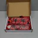 Amagic 2000 Pieces Red Artificial Rose Petals with 24 Red Heart LED Tea Lights, Rose Petals and Candles Set for Proposal, Anniversary, Romantic Night, Wedding Decor