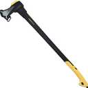 36" Chopping Axe Hatchet with Nylon Shock-Absorbing Handle, Camping Axe for Logs, Wood Axe