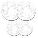 Electric Stove Burner Covers - Protect Stovetop - Set of 4, 10 and 8 inches - White Marble Electric Stove Covers