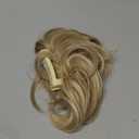 CJL HAIR Claw Clip Short Ponytail Hair Extensions DIY Bendable Metals Messy Bun Hair Piece for Wonen Straight Synthetic Fake Hairpieces Sunny Blonde