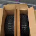 2PCS 20x8.00-8 Rear Tire and Wheel Assemblies, 3/4" Borehole, 3.5" Offset Hub and 3/16" Keyway, 4 Ply Tubeless Tire Compatible with Riding Lawn Mowers (Yellow)