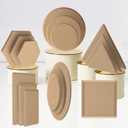 Ceramics Plate Forming Molds for Handbuliding, Dish Slump Mold, Various Sizes for Pottery, 18 Pcs