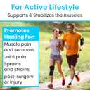 Arctic Flex Ice Sleeve for Knee, Elbow, Arm - Hot & Cold Freeze Pack Wrap for Tennis Pain Relief, Tendonitis - Gel Compression Brace for Injuries - Therapy Compress - Reusable, 360 Coverage (Small)