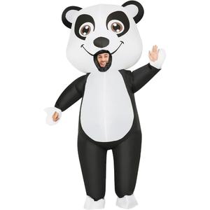 COMIN Inflatable Panda Costume for Adults - Blow Up Panda Costume 72" Full Body for Halloween Party