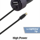 Be productive while sitting in rush-hour traffic by charging your phone! The ergonomic shape plugs right in to your car charger and pulls out easily, with side grips. The lightning cable plugs in to your Apple iPhone 5, 5S, or 5C