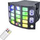 5 in 1 Disco Light DJ Light with Butterfly Beam Wash Pattern Strobe and 3535 LED Effect, Remote and DMX Control for Stage Wedding Bar Karawa Church Disco Show Party Lights...