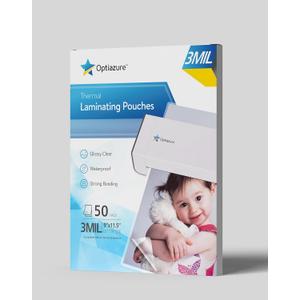 Optiazure Thermal Laminating Pouches 9"x11.5" Inches, 3mil 50Pack, Laminating Sheets, Clear, Letter Size,Office and School Supplies