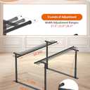 YEEZOO Parallel Bars for Physical Therapy 7FT, Adjustable Height & Width Walking Assist bar for Rehabilitation & Walking Balance Issues(7FT/214cm)