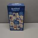 4-in-1 Water Sprinkler for Kids, Water Outdoor Baseball Rocket Launcher Toy with Water Sprinkler Baseball Toy, Kids Outdoor Sprinkler for Summer Backyard Lawn Pool Party for Ages 3-8 (Blue)