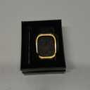 Band with Stainless Steel Case Compatible with Apple Watch Series Ultra 1 2 3 49mm Band, iwatch Bands Rugged Metal Protective Cover for Men (Gold)