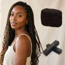 The Fox Afro Kinkys Bulk Human Hair Bundles for Braiding (12 Inch, Dark Brown #2, 50g), 100% Unprocessed Soft 4C Human Hair for Boho Braids, Twists, Dreadlocks & Loc Repair, Kid-Friendly