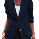 PRETTYGARDEN Women's Spring Fall Business Casual Blazers Long Sleeve Notch Lapel Trendy Work Office Blazer Jackets Outerwear S