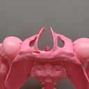 JOYIN 5.6 FT Halloween Posable Skeleton Life Size, Giant Outdoor Yard Skeletons, Pink Plastic Skeleton with Movable Joints for Haunted House Props, Halloween Decorations, Spooky Scary Skeletons Party