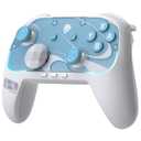 EasySMX S10 Controller for Switch 2/ Switch/PC-One Key Wake-up, TMR Anti-Drift Joystick, Mechanical Buttons, 6 Axis Gyro, Bluetooth Switch Controller with RGB & Swappable D-Pad,  white blu