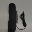 Cirqon Computer Speakers for Desktop PC Monitor, Easy Volume Knob, Sturdy Clamp, Basic Sound, Laptop Speakers with Compact Design, USB/USB C Adapter for Power and Audio(Black)