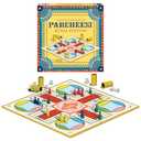 Parcheesi Royal Edition by Winning Moves Games USA, Classic Family Favorite Featuring Charming Artwork, Tokens and dice Cups for 2-4 Players, Ages 8+ (6106)
