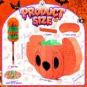 24" x 15" Large Halloween Pumpkin Pinata - Piata Kit with Stick, Rope, Blindfold, Confetti for Halloween Decoration, Fall Harvest Celebrations