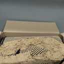 6x9 Washable Boho Area Rug with Tassels for Living Room Beige Black