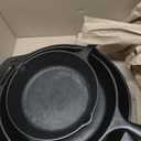 Lodge Pre-Seasoned Cast Iron Skillet Set - Set Includes 8 Inch Skillet, 10.25 Inch Skillet, and 12 inch Skillet - 3 Piece