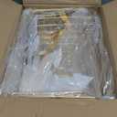 Livabber Fruit Basket for Kitchen, Metal Fruit Storage Bin with 2 Banana Hangers, Countertop Wire Basket Organizer for Vegetable Snack Potato Onion (Gold)