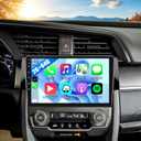 Android 15 Car Stereo for Honda Civic 2016-2021 with Wireless Carplay Android Auto Support OEM Backup Camera Steering Wheel Control 9 Inch Touchscreen GPS Navigation WiFi Bluetooth FM HiFi