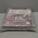 ZOBER Large Christmas Ornament Storage Box - Stores 128 3" Ornaments, With Dividers - Ornament Organizer Storage Box, Durable Christmas Containers Holder - Extra Pockets, Dual Zipper - Gray