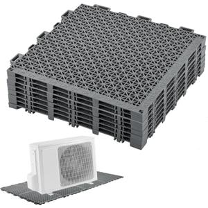8 Pcs Air Conditioner Heat Pump System Pad,Mini Split Pad-Plastic Condenser Pad for Ductless Air Conditioner,Mini Split Pad for Heat Pump Systems&Outdoor Condenser Units