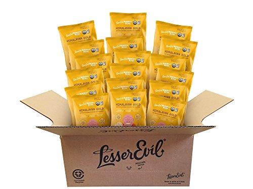 LesserEvil Organic Popcorn, Himalayan Gold, .88 Ounce, 12 Count 01/27/2026