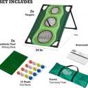Par 1 Backyard Golf Cornhole Game, Golf Gifts for Men, Golf Accessories for Men, Golf Chipping Game, Golf Equipment, Golf Games for Adults Indoor, Golf Stuff, Golf Training Equipment, Golf Gift