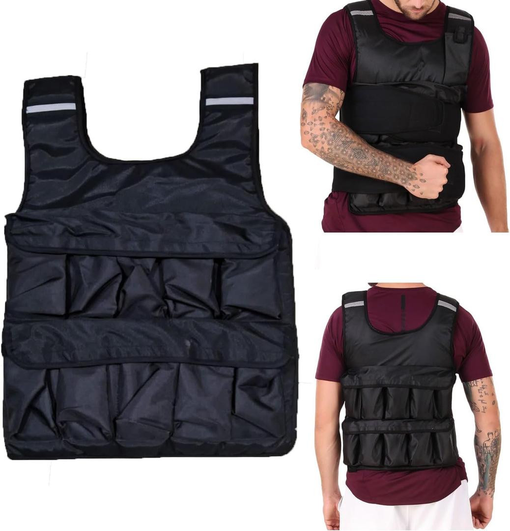 10kg Weighted Vest - Fully adjustable. Crossfit, Strength Training, Weigh Loss, Workout Weight loading Vest