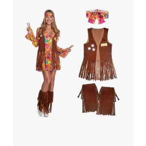 Morph 70s Costumes For Women, Hippie Costume Women, 60s Hippie Dress Halloween Costume, Womens Halloween Costumes, Size Large