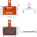 AGPTEK Bike Brake Pads, High-Performance Brake Pads, Disc Brake Pads & Spring (Semi-Metallic&Resin) for Mountain Bike Disc Brakes,Bike Pads Compatible with TRP Tektro Shimano Deore Br