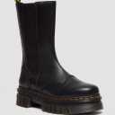Dr. Martens  AUDRICK TALL NAPPA LEATHER PLATFORM CHELSEA BOOTS  US 11