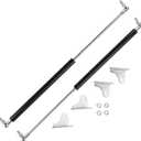 Motoforti Universal Lift Supports Struts Gas Spring 20inch/500mm 22.5lb/100N/10kg Black 2 Pcs
