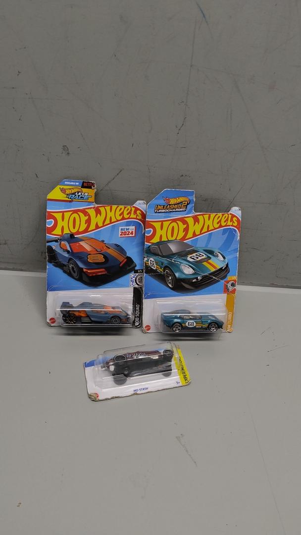 Pack Of 3 Hot Wheels Cars (Mo-Stash, EL Segundo Coupe, Punk Rod)