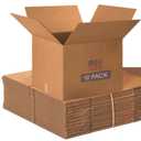 BOX USA Moving Boxes Large 20"L x 20"W x 15"H 12-Pack - Corrugated Cardboard Box for Shipping, Mailing, Packing, Packaging and Storage