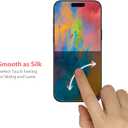 5 x 1 Pack Compatible for iPhone 16, Iphone 15 6.1 inch Matte & Glossy Tempered Glass Screen Protector Tempered Glass 6.1 Inch, Easy Installation