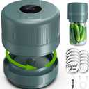 Mason Jar Vacuum Sealer Kit, Electric Sealer for Wide and Regular Mouth Mason Lids, Canning Vacuum Sealer Mason Jar, Automatic Vacuum Sealer Machine for Food Storage - Saxe Blue