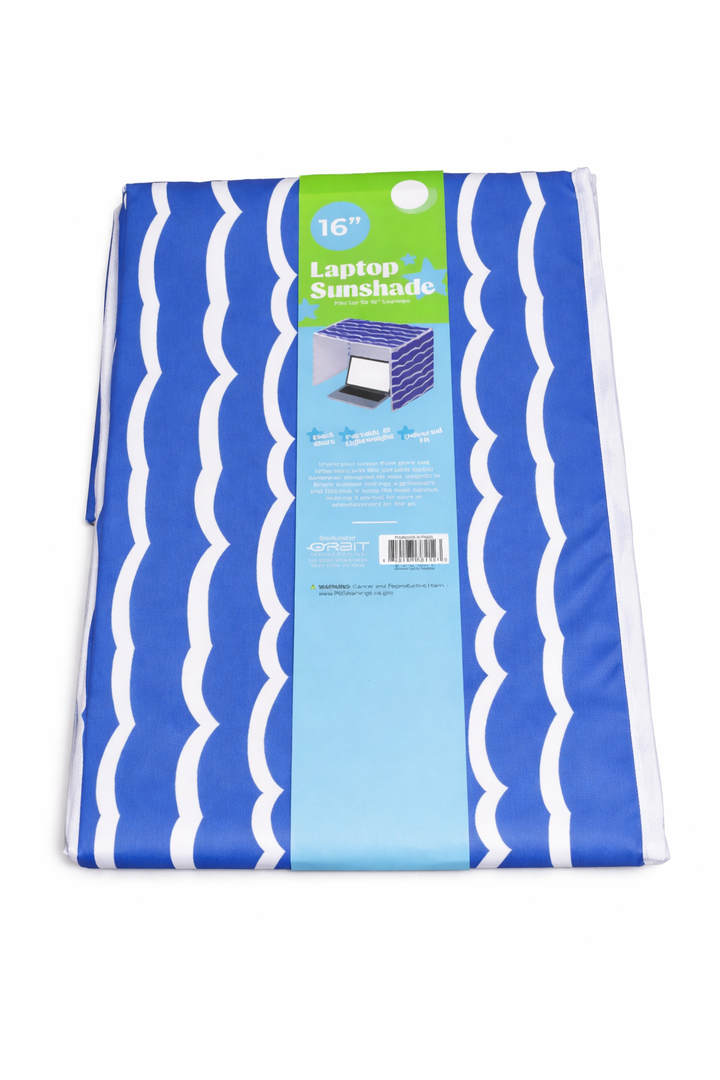 Laptop Sun And Shade Privacy-Fits Up To 16" Folds Flat For Travel