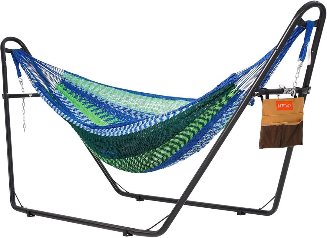 Lazy Daze Mayan Hammock with Heavy Duty Steel Stand, 
Maximum Weight Recommendation	550 pounds