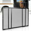 RV Entry Screen Door Protector Grille for Dogs, Adjustable RV Screen Door Guard 20Inch High - Fits Door Widths 22" - 31.5", RV Door Camper Screen Door Grill, Black-20Inch High