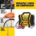 DEWALT DXAEPS14 2000 Peak Battery Amp 12V Automotive Battery Booster Jump Starter/Power Station with 120 PSI Compressor, 500W AC Power Inverter, and 15W USBa & 25W USB Ports