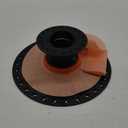2 Inch Integrated Shower Flange Kit Compatible with Schluter Systems Kerdi Drain, ABS Base Flange with 304 Stainless Steel 4'' Grate and Waterproof Seals